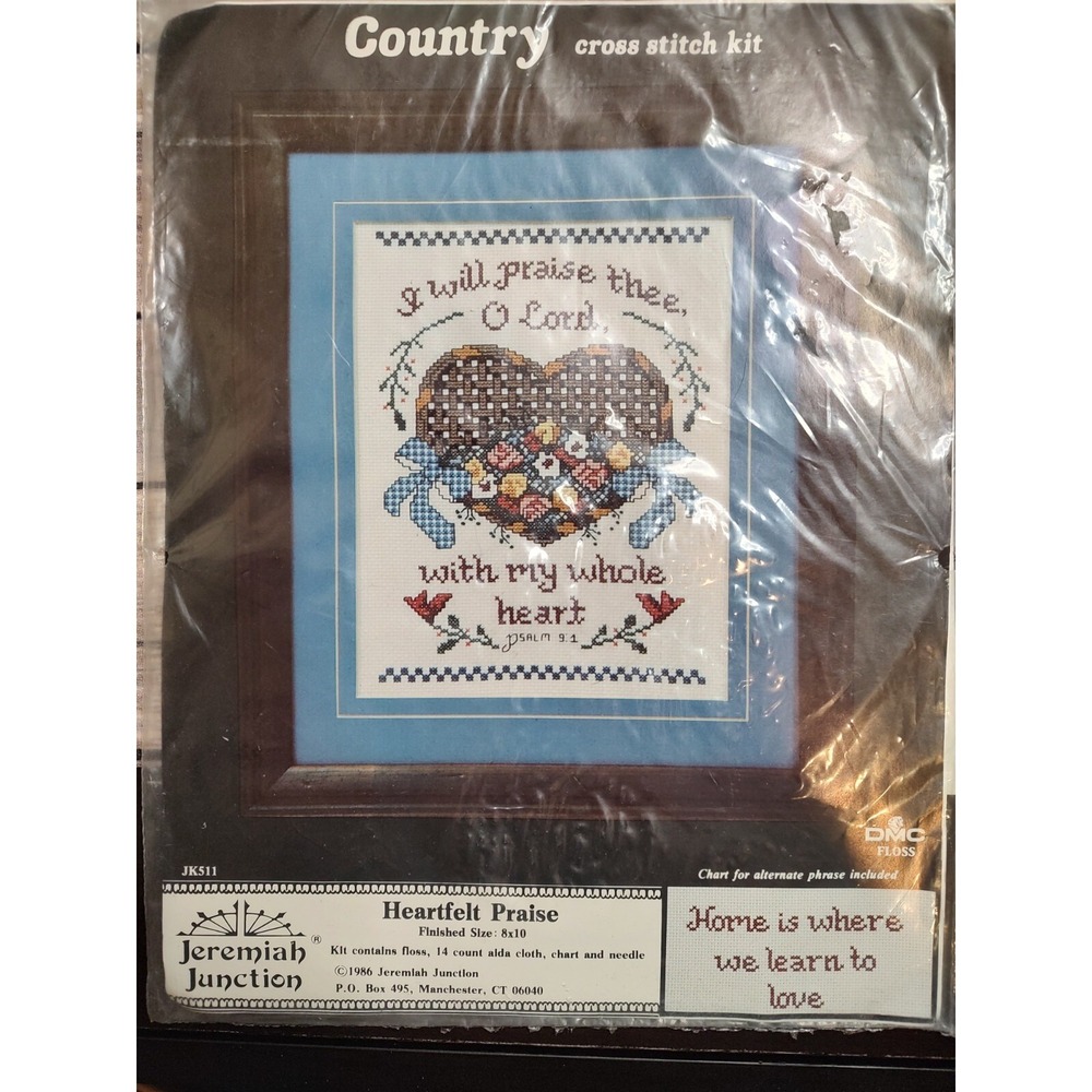 NOS Jeremiah Junction Heartfelt Praise Country Counted Cross Stitch Kit JK511 A9